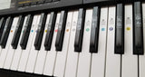 Color Piano Keyboard Stickers for 49 / 61 / 76 / 88 Keys