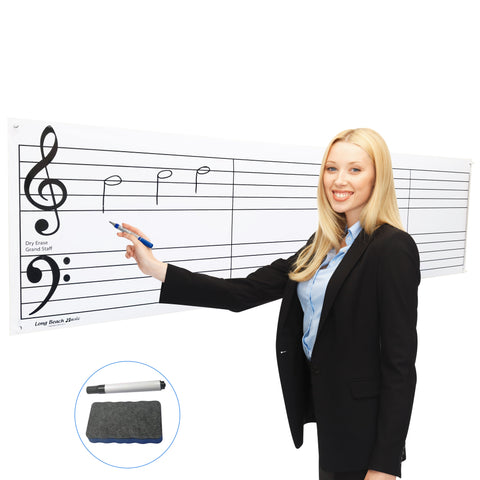 Dry Erase Grand Staff